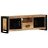 Kép 10/11 - TV szekrény 100x30x35 cm tömör durva fa Mango