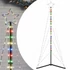 Kép 2/11 - Színes LED karácsonyfa 363 LED 182 cm