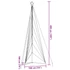 Kép 11/11 - Színes LED karácsonyfa 861 LED 478 cm