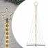 Kép 2/11 - Meleg fehér LED karácsonyfa 447 LED 249 cm