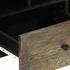 Kép 7/11 - Fekete tömör mangófa TV-szekrény 100 x 33 x 46 cm