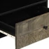 Kép 7/11 - Fekete tömör mangófa TV-szekrény 80 x 33 x 46 cm