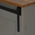 Kép 7/10 - HALDEN szürke tömör fa TV szekrény 2 tolóajtóval 150x40x60 cm