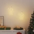 Kép 5/11 - 2 db meleg fehér karácsonyi fények mikulás sziluett 35 LED