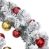 Kép 5/7 - Zöld PVC karácsonyi füzér gömbökkel és LED-ekkel 10 m