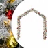 Kép 1/7 - Zöld PVC karácsonyi füzér gömbökkel és LED-ekkel 20 m