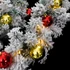 Kép 6/7 - Zöld PVC karácsonyi füzér gömbökkel és LED-ekkel 20 m