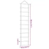 Kép 7/7 - Fali dekorációs létra formájú 50x200 cm Természetes ág