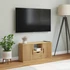 Kép 3/10 - ODDA tömörfa fenyőfa TV szekrény fiókkal 79x24x40 cm