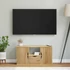 Kép 4/10 - ODDA tömörfa fenyőfa TV szekrény fiókkal 79x24x40 cm