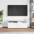 Kép 3/11 - VISNES fehér szerelt fa TV-szekrény 100x40x38 cm
