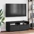 Kép 4/11 - VISNES fekete szerelt fa TV-szekrény 100x40x38 cm