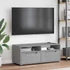 Kép 4/11 - VISNES betonszürke szerelt fa TV-szekrény 100x40x38 cm