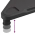 Kép 6/7 - Fekete monitorállvány 49 x 28 x 10,5 cm