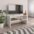 Kép 1/6 - Fehér szerelt fa TV-szekrény 80 x 40 x 40 cm