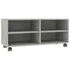 Kép 2/6 - Betonszürke szerelt fa TV-szekrény görgőkkel 90 x 35 x 35 cm