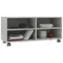 Kép 3/6 - Betonszürke szerelt fa TV-szekrény görgőkkel 90 x 35 x 35 cm