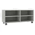 Kép 6/6 - Betonszürke szerelt fa TV-szekrény görgőkkel 90 x 35 x 35 cm