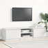 Kép 1/7 - Fehér szerelt fa TV-szekrény 140 x 40 x 35,5 cm