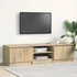 Kép 1/11 - Sonoma tölgy színű szerelt fa TV-szekrény 140 x 40 x 35,5 cm