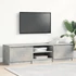 Kép 1/11 - Betonszürke szerelt fa TV-szekrény 140 x 40 x 35,5 cm