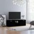 Kép 4/9 - Fekete szerelt fa TV-szekrény 120 x 34 x 37 cm