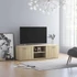 Kép 4/9 - Sonoma tölgy színű szerelt fa TV-szekrény 120 x 34 x 37 cm