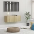 Kép 1/9 - Sonoma tölgy szerelt fa TV-szekrény 80 x 30 x 30 cm