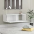 Kép 3/9 - Fehér szerelt fa TV-szekrény 100 x 30 x 30 cm