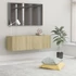 Kép 1/9 - Sonoma tölgy szerelt fa TV-szekrény 100 x 30 x 30 cm