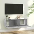 Kép 3/9 - Betonszürke szerelt fa TV-szekrény 100 x 30 x 30 cm