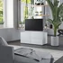 Kép 1/10 - Fehér szerelt fa TV-szekrény 80 x 34 x 36 cm