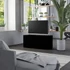 Kép 1/10 - Fekete szerelt fa TV-szekrény 80 x 34 x 36 cm