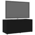 Kép 4/10 - Fekete szerelt fa TV-szekrény 80 x 34 x 36 cm