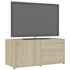 Kép 4/10 - Sonoma tölgy színű szerelt fa TV-szekrény 80 x 34 x 36 cm