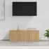 Kép 1/9 - Sonoma tölgy színű szerelt fa TV-szekrény 80 x 34 x 30 cm
