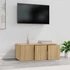 Kép 3/9 - Sonoma tölgy színű szerelt fa TV-szekrény 80 x 34 x 30 cm