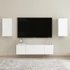 Kép 6/11 - 2 db fehér szerelt fa TV-szekrény 30,5 x 30 x 60 cm