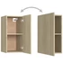 Kép 7/11 - 2 db sonoma tölgy szerelt fa TV-szekrény 30,5x30x60 cm