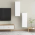 Kép 10/11 - 2 db fehér szerelt fa TV-szekrény 30,5 x 30 x 90 cm