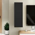 Kép 11/11 - Fekete szerelt fa TV-szekrény 30,5 x 30 x 90 cm