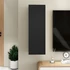 Kép 10/11 - Fekete szerelt fa TV-szekrény 30,5 x 30 x 90 cm
