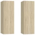 Kép 2/11 - 2 db sonoma tölgy szerelt fa TV-szekrény 30,5x30x90 cm