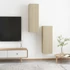 Kép 10/11 - 2 db sonoma tölgy szerelt fa TV-szekrény 30,5x30x90 cm