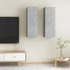 Kép 1/11 - 2 db betonszürke szerelt fa TV-szekrény 30,5 x 30 x 90 cm
