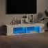 Kép 1/11 - Fehér TV-szekrény LED-lámpákkal 135 x 39 x 30 cm