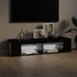 Kép 3/11 - Fekete TV-szekrény LED-lámpákkal 135 x 39 x 30 cm