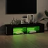 Kép 4/11 - Fekete TV-szekrény LED-lámpákkal 135 x 39 x 30 cm