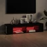 Kép 5/11 - Fekete TV-szekrény LED-lámpákkal 135 x 39 x 30 cm