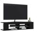 Kép 6/11 - Fekete TV-szekrény LED-lámpákkal 135 x 39 x 30 cm